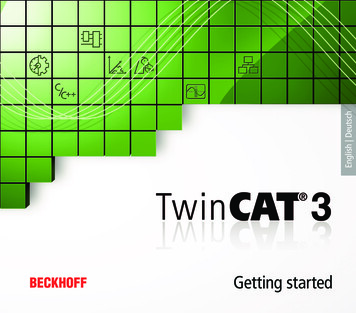 TwinCAT 3 Getting Started - Beckhoff Automation