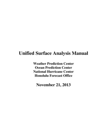 Unified Surface Analysis Manual - Weather Prediction Center