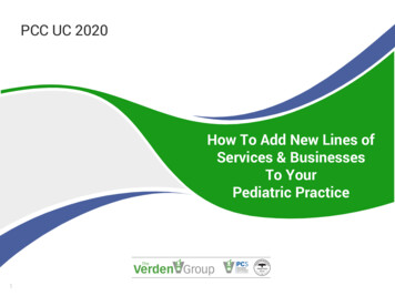 How To Add New Lines Of Service To Pediatric Practice