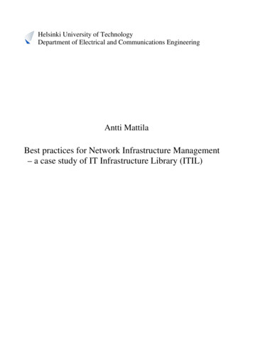 Best Practices For Network Infrastructure Management - Aalto