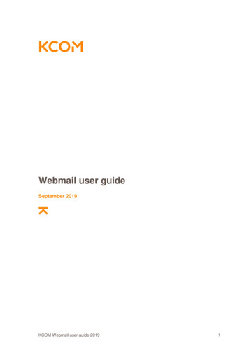 Webmail User Guide