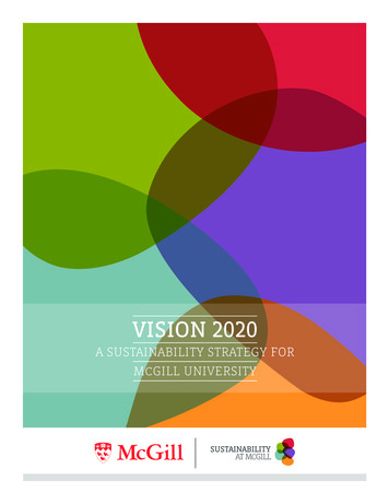 VISION 2020 - McGill University