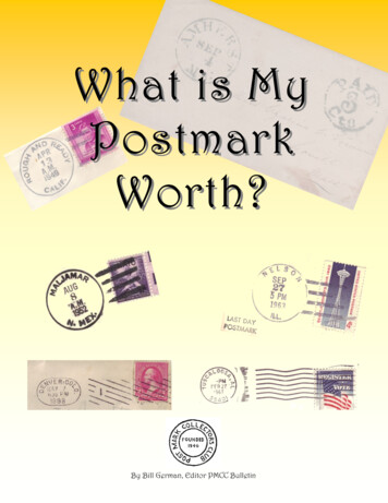 What Is My What Is My Postmark Postmark Worth?Worth?