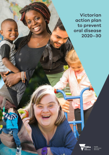 Victorian Action Plan To Prevent Oral Disease 2020