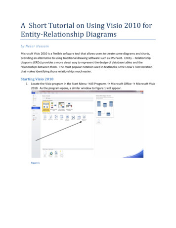 A Short Tutorial On Using Visio 2010 For Entity-Relationship Diagrams