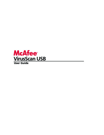 User Guide - McAfee Antivirus Software 2022 Anti-Virus Free 