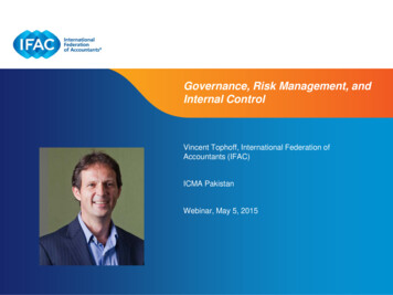 Governance, Risk Management, And Internal Control