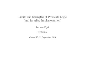 Limits And Strengths Of Predicate Logic (and Its Alloy Implementation)