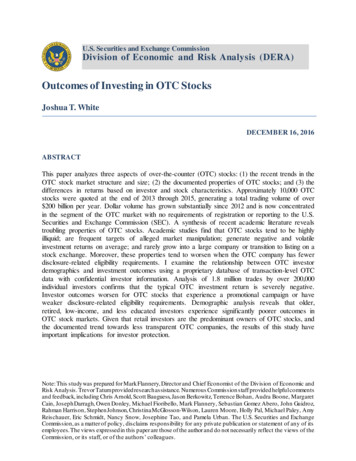 Outcomes Of Investing In OTC Stocks - SEC