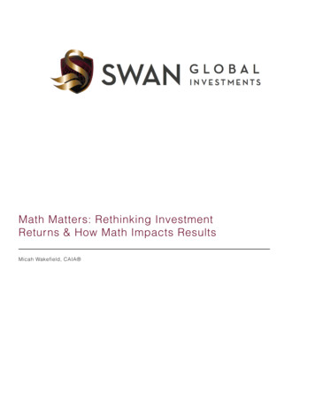 Math Matters: Rethinking Investment Returns & How Math Impacts . - Public