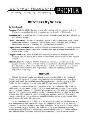 Witchcraft / Wicca Profile - Watchman Fellowship