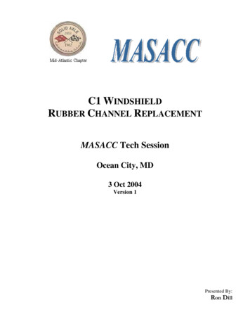 Windshield Rubber Channel Replacement - MASACC