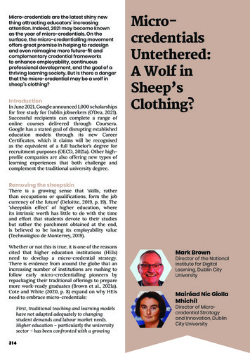Micro-credentials Untethered: A Wolf In Sheep's Clothing?