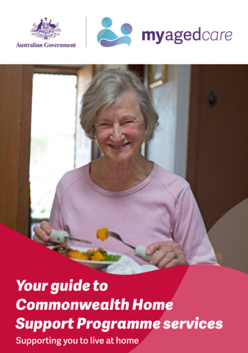 Your Guide To Commonwealth Home Support Programme Services