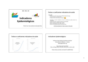 Indicadores Epidemiológicos - University Of São Paulo