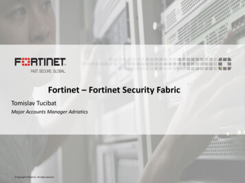 Fortinet Fortinet Security Fabric - Zastita.info