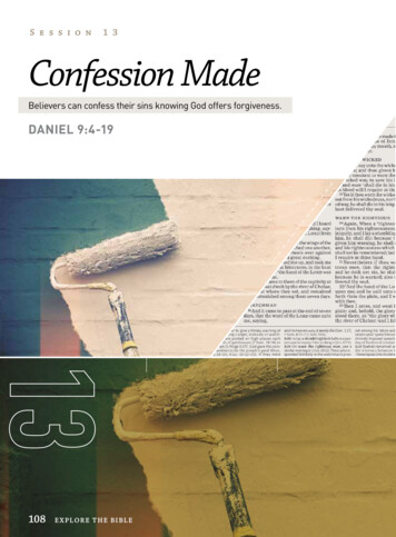 Session 13 Confession Made