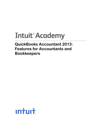 QuickBooks Accountant 2013: Features For Accountants And . - Intuit