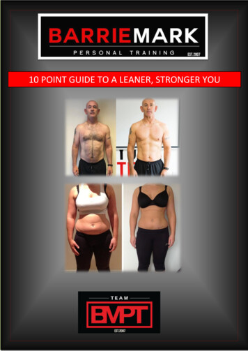 10 POINT GUIDE TO A LEANER, STRONGER YOU - Barrie Mark PT
