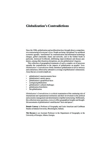 Globalization's Contradictions: Geographies Of Discipline . - OAPEN
