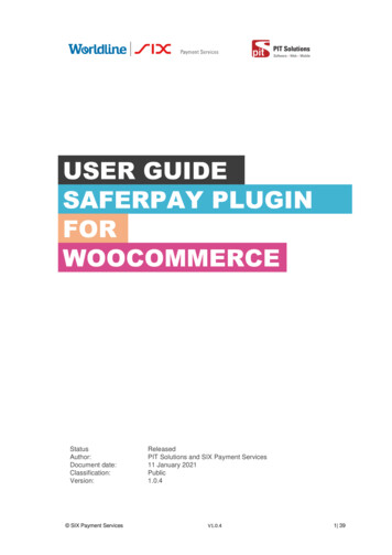 User Guide Saferpay Module - Six-payment-services 