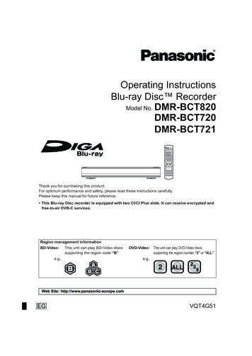 Operating Instructions Blu-ray Disc Recorder . - HiFi Im Hinterhof