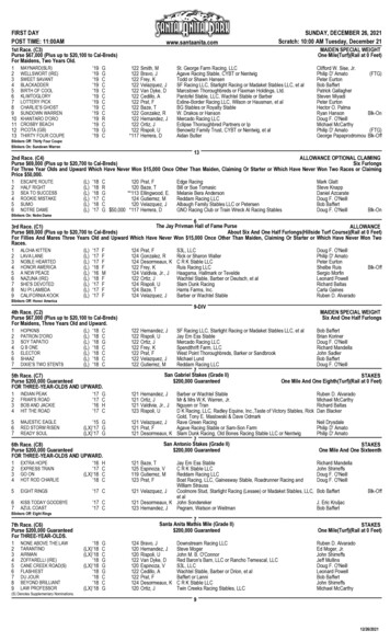 Live Horse Racing - Bet On Horse Racing At Santa Anita Park
