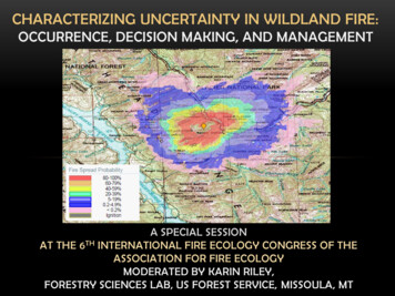 Characterizing Uncertainty In Wildland Fire