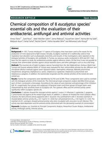 RESEARCH ARTICLE Open Access Chemical Composition Of 8 Eucalyptus .