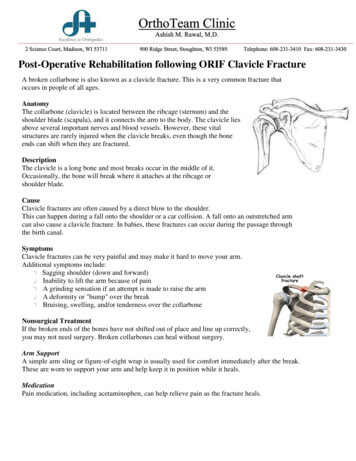 Post-Operative Rehabilitation Following ORIF Clavicle Fracture