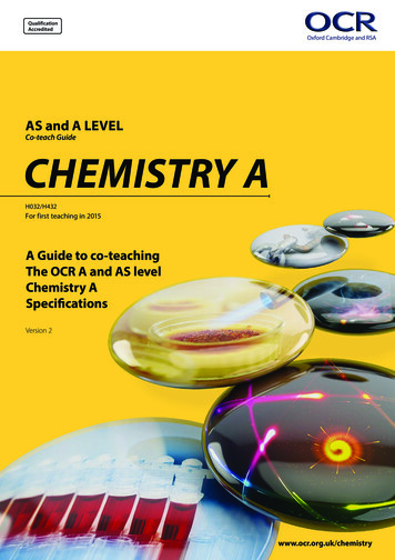 Co-teach Guide CHEMISTRY A - OCR