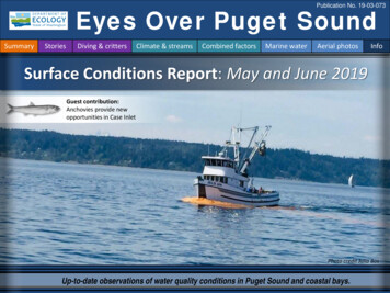 Publication No. 19-03-073 Eyes Over Puget Sound