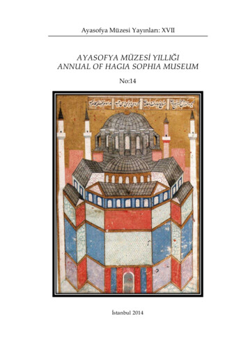 Ayasofya Müzesi̇ Yilliği Annual Of Hagia Sophia Museum