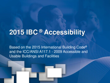 2015 IBC Accessibility - Indiana