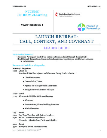 Launch Retreat: Call, Context, And Covenant