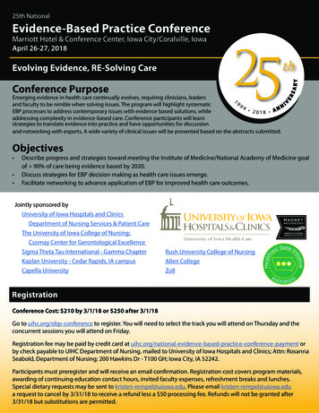 25th National Evidence-Based Practice Conference - University Of Iowa .