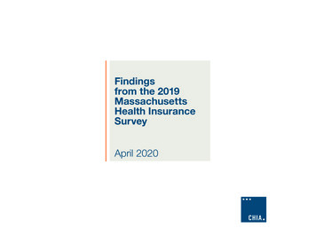 Findings From The 2019 Massachusetts Health Insurance Survey