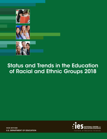 Status And Trends In The Education Of Racial And Ethnic Groups 2018