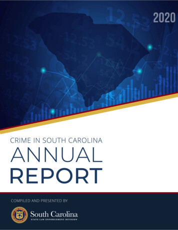 Crime In South Carolina 2020