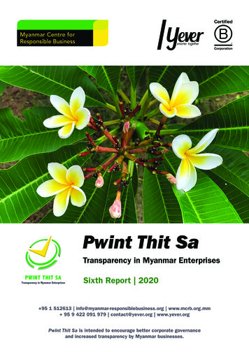 Pwint Thit Sa - Myanmar-responsiblebusiness 
