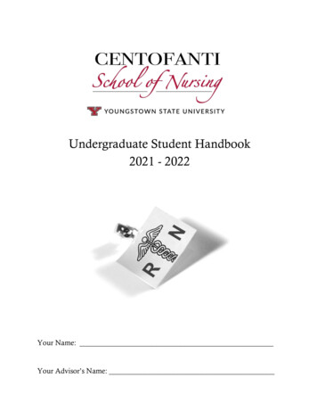 Undergraduate Student Handbook 2021 - 2022 - YSU