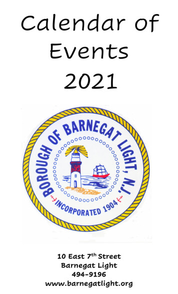 Calendar Of Events 2021 - Barnegat Light