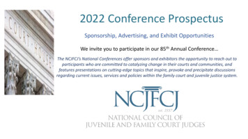 2022 Conference Prospectus - NCJFCJ