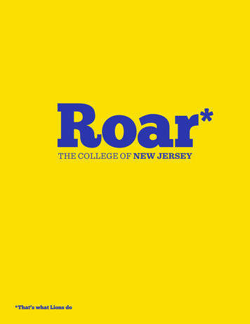 Roar - The College Of New Jersey