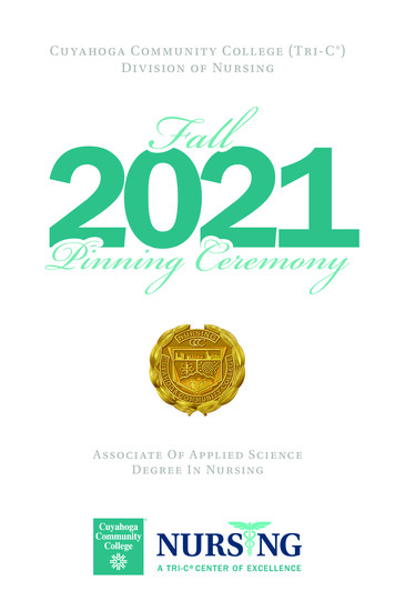 Cuyahoga Community College (Tri-C ) Division Of Nursing 2021 Fall