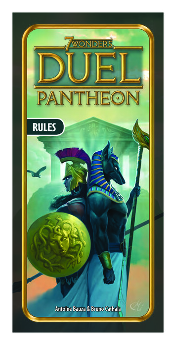 7 Wonders Duel: Pantheon Rulebook - 1jour-1jeu - 1j1ju 