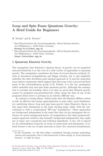 Loop And Spin Foam Quantum Gravity: A Brief Guide For Beginners