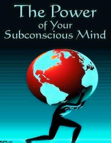 The Power Of Your Subconscious Mind - Icrrd 