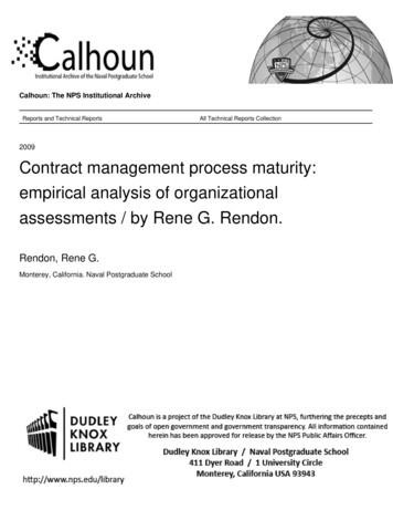 Contract Management Process Maturity: Empirical Analysis Of . - CORE
