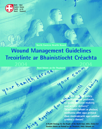 North Eastern Health Board Wound Management Guidelines Treoirlínte Ar .